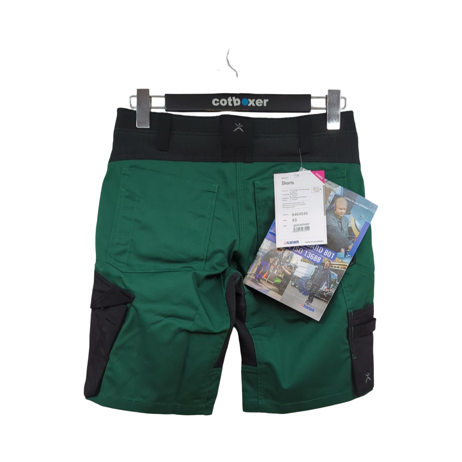 Norit Shorts Damen grün schwarz Modell 6464 Größe XS