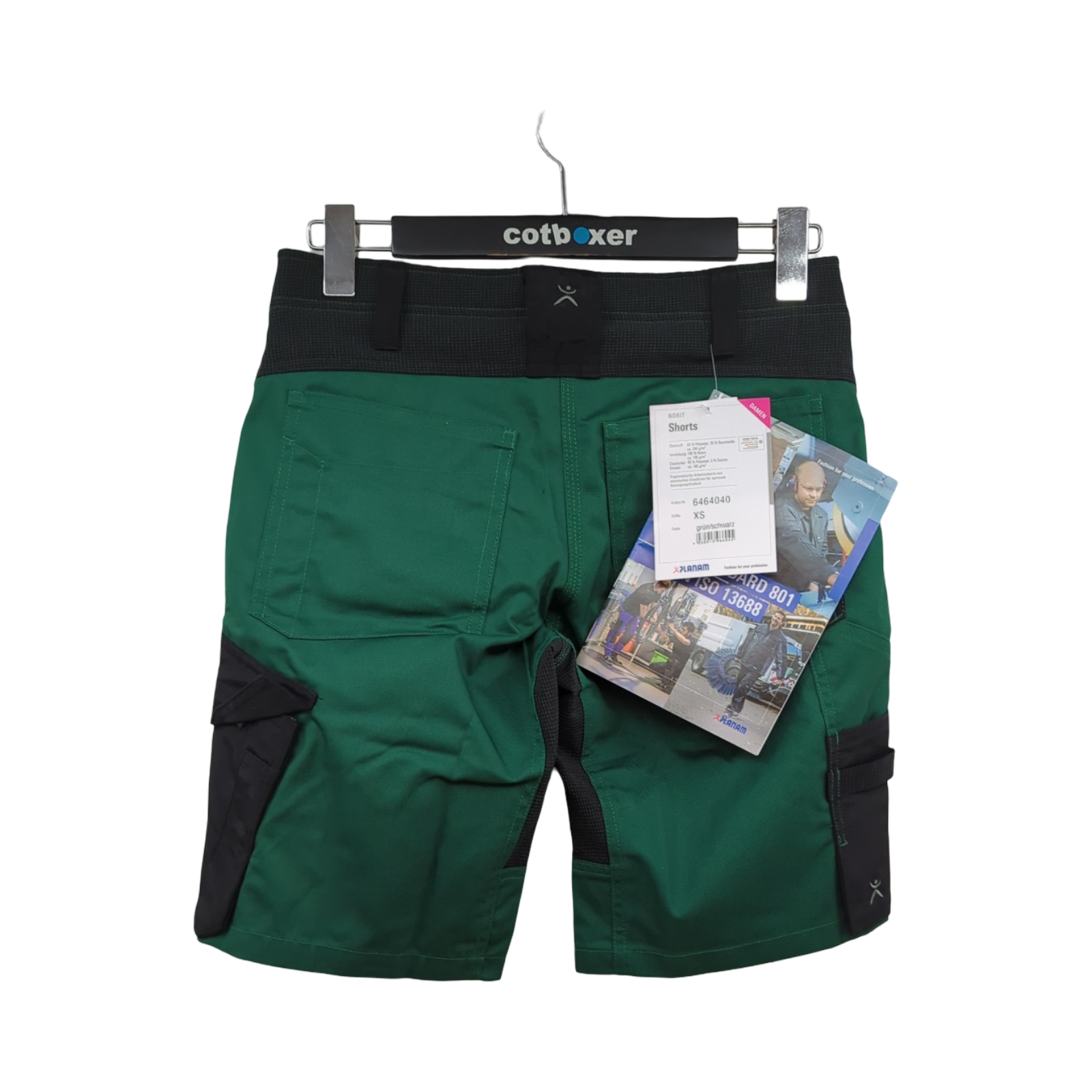 Norit Shorts Damen grün schwarz Modell 6464 Größe XS