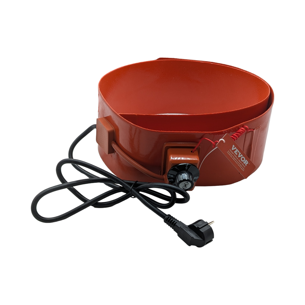 VEVOR Metallfassheizung 1200W Heizband für 55-Gallonen-Fässer regelbarer Thermostat 30-150°C 1740x125x60mm