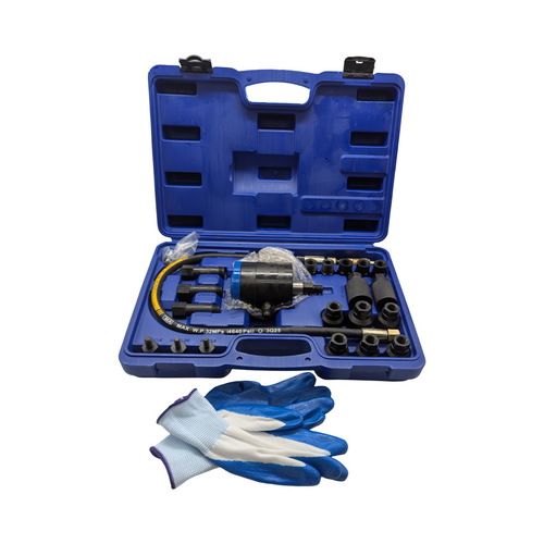 Orion Motor Tech Einspritzdüsenabzieher-Set Diesel pneumatisch 24-teilig Air Vibration 5-8 Bar mit Extraktor