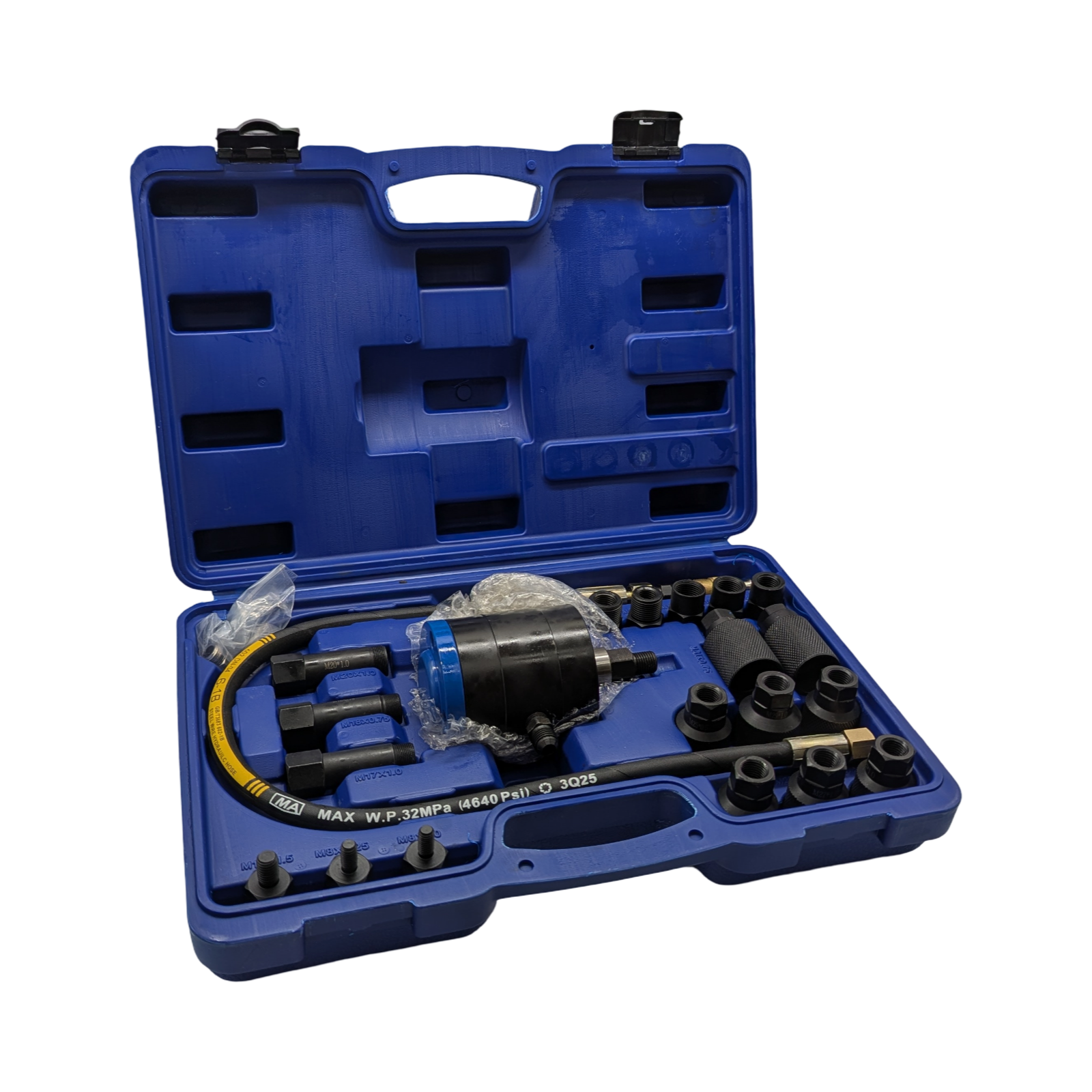 Orion Motor Tech Einspritzdüsenabzieher-Set Diesel pneumatisch 24-teilig Air Vibration 5-8 Bar mit Extraktor
