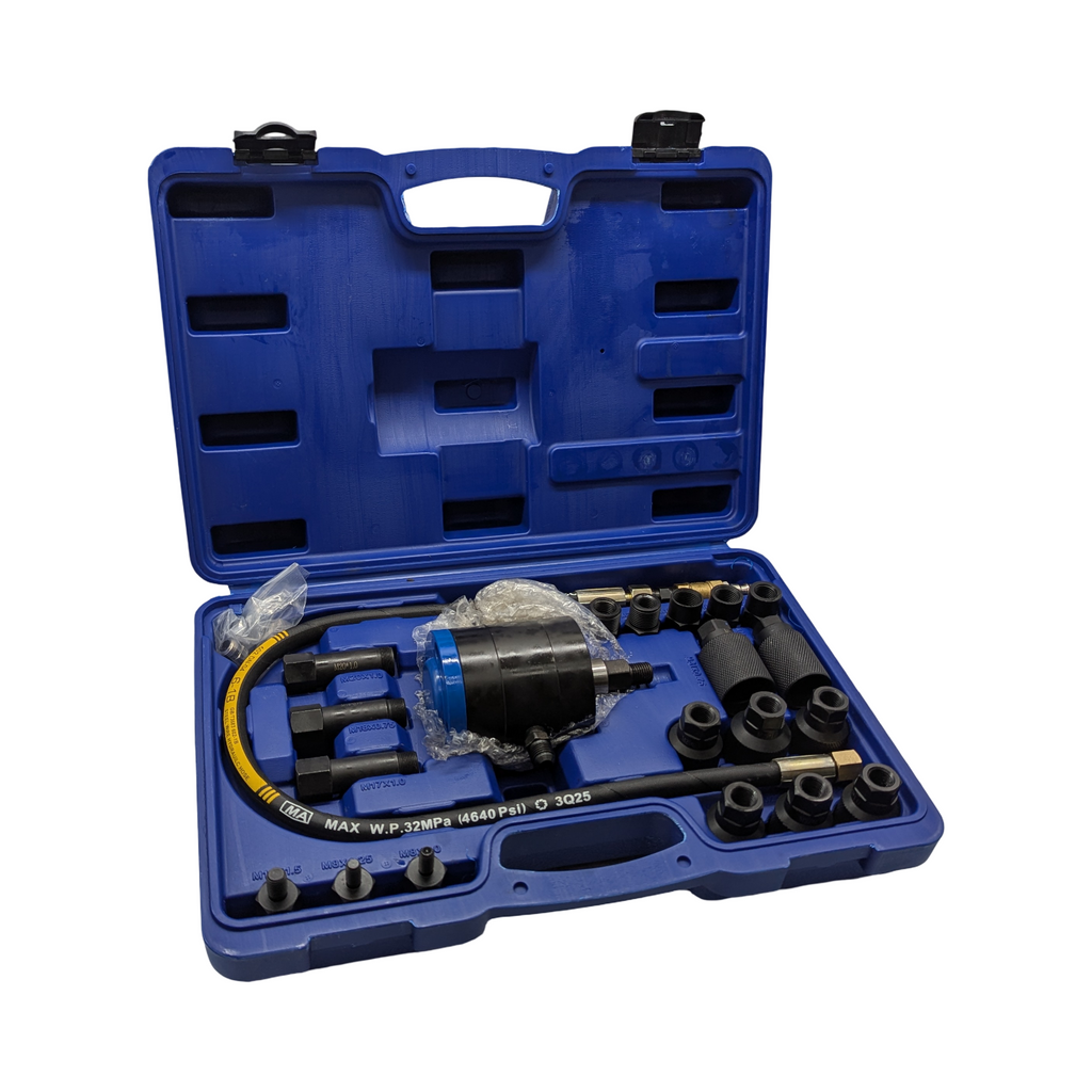 Orion Motor Tech Einspritzdüsenabzieher-Set Diesel pneumatisch 24-teilig Air Vibration 5-8 Bar mit Extraktor