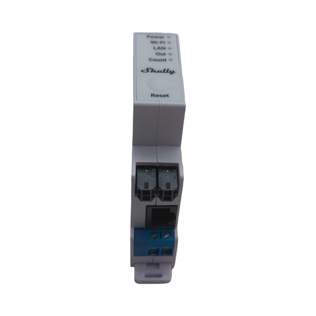 Shelly Pro EM 50A Smart Energiezähler 2 Kanäle 1 Phase WLAN LAN 2A potentialfreie Kontakte 4-Quadranten-Messung Photovoltaik IEC 62053
