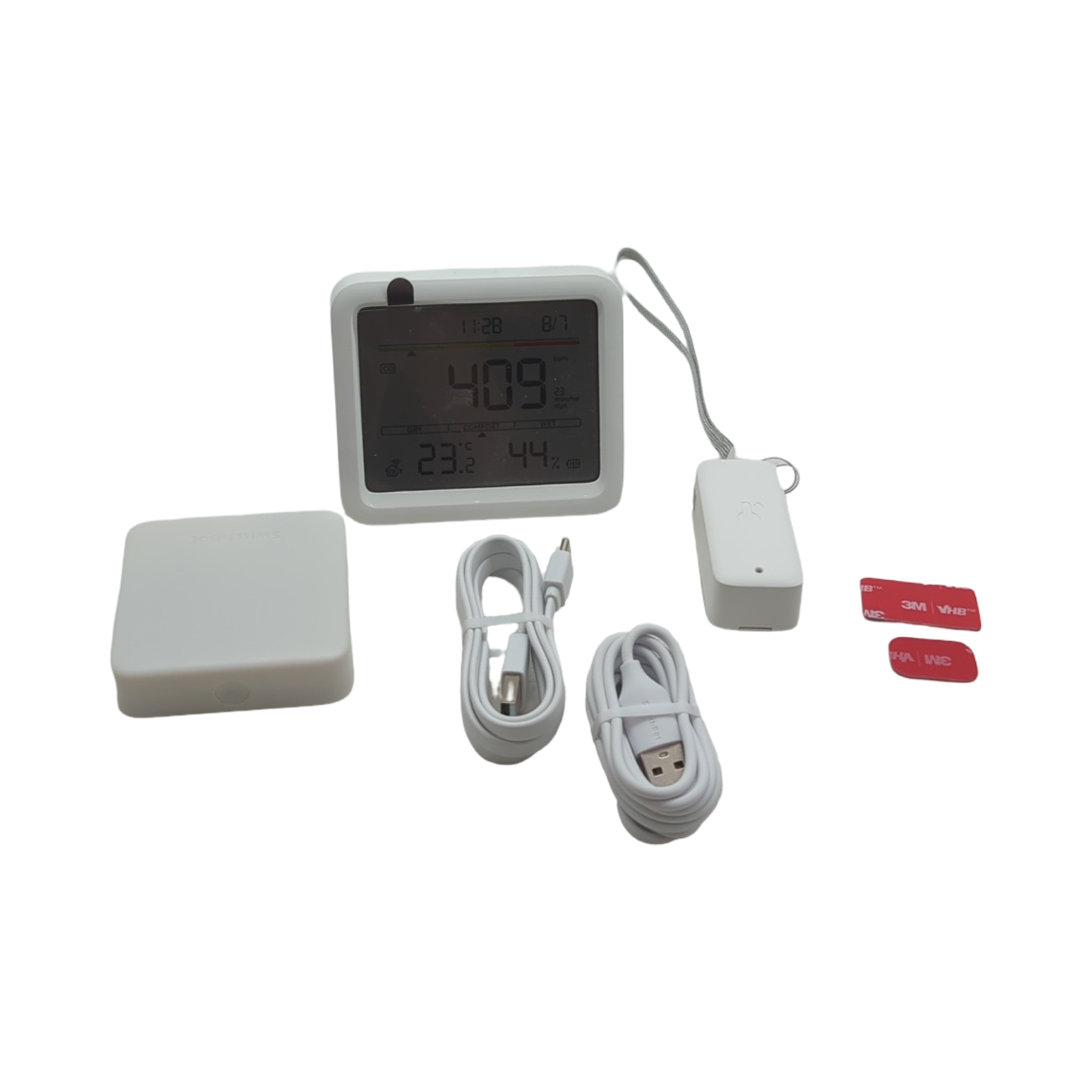 SwitchBot CO2-Messgerät WLAN IP65 Thermometer Hygrometer Hub Mini CO2-Alarm Luftqualität Bluetooth