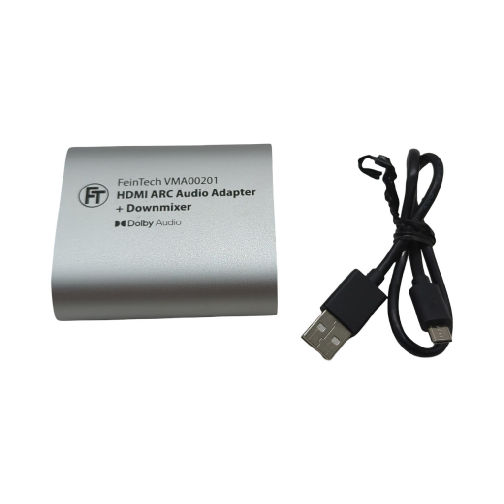 FeinTech VMA00201 HDMI-ARC Audio TV Adapter Dolby Digital Decoder Konverter mit Lautstärkesteuerung für Kopfhörer Stereo-Anlage Soundbar