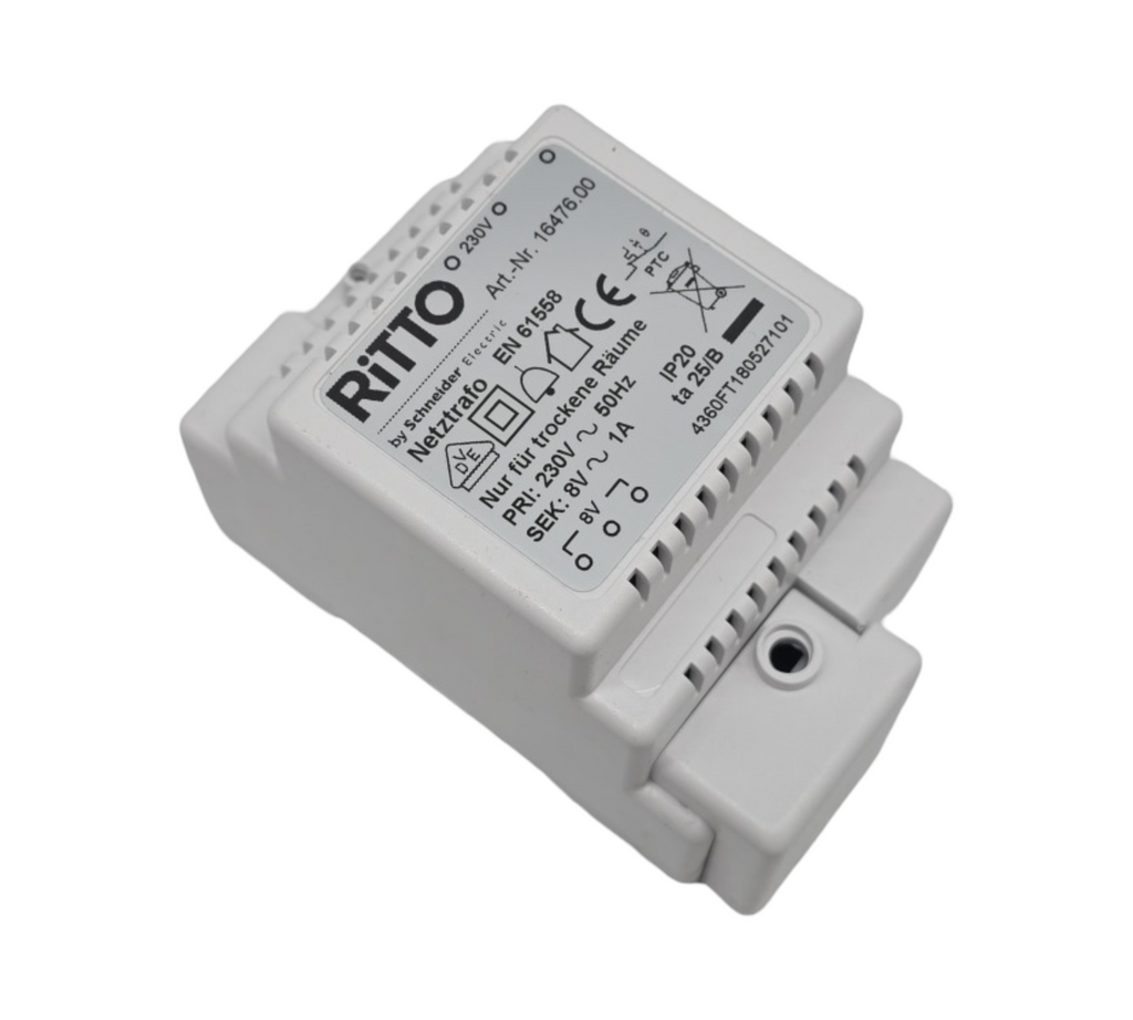 Ritto Netztrafo REG Klingeltransformator 8V 230V AC Artikelnummer 1647600