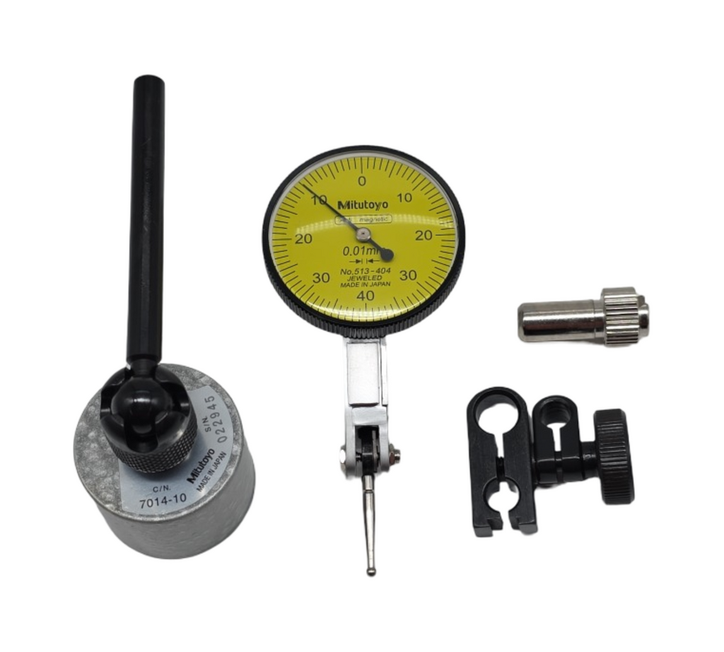Mitutoyo Horizontalmessuhr mit magnetischer Basis 0,8mm Messbereich 0,01mm Teilung