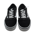 Vans Ward Sneaker Damen Schwarz Weiß Suede Canvas Größe 38.5