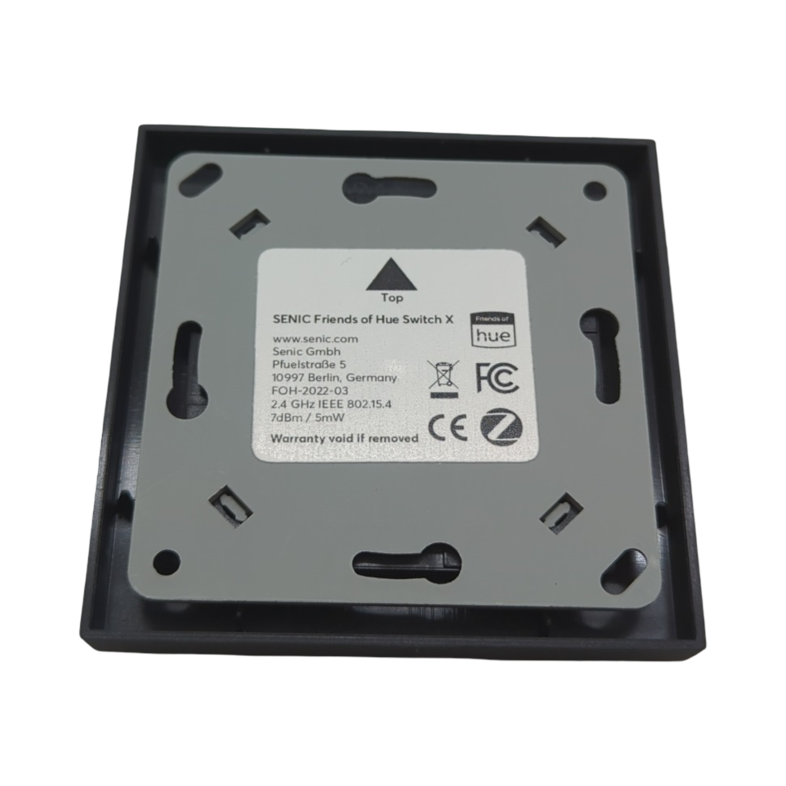 Senic Friends of Hue Lichtschalter kabellos batterieos Schwarz Zigbee