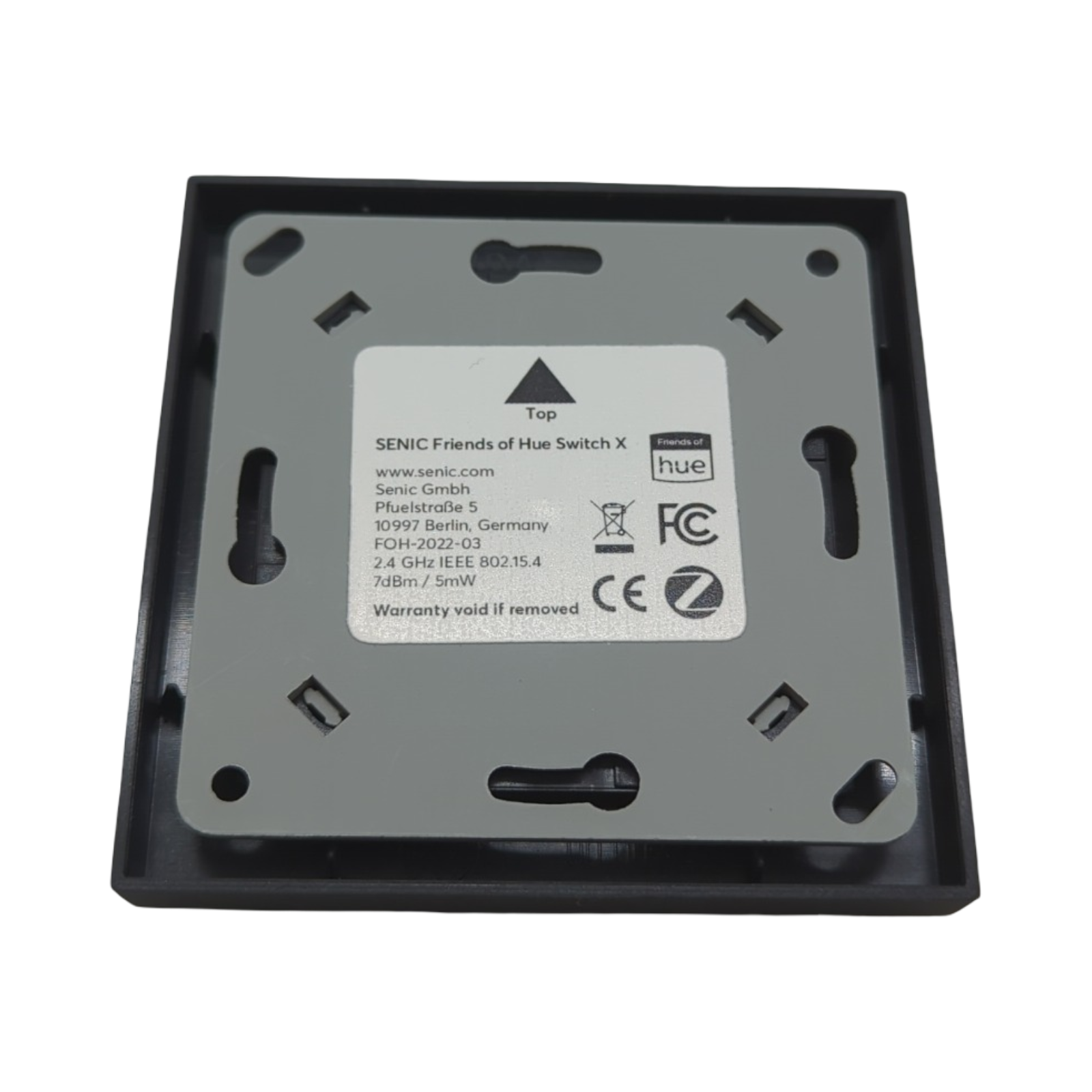 Senic Friends of Hue Lichtschalter kabellos batterieos Schwarz Zigbee