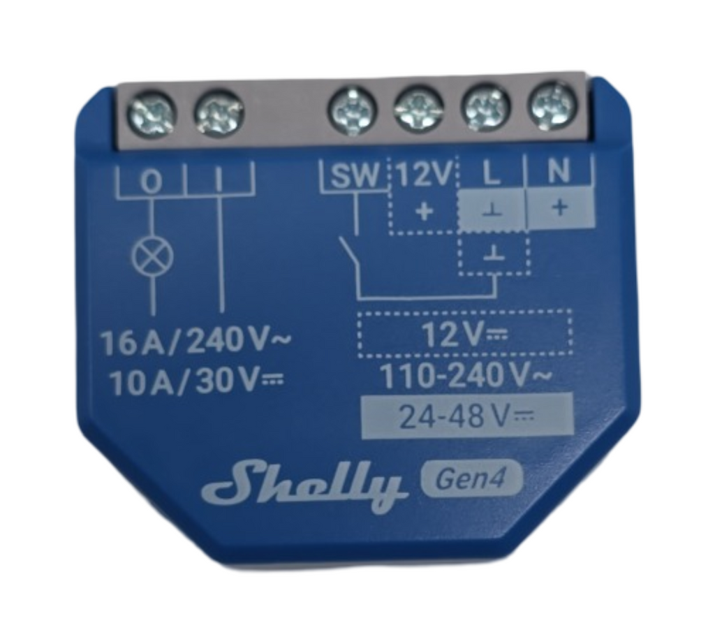 Shelly 1PM Gen4 Smart WLAN Lichtschalter Matter Zigbee 16A 1-Kanal Strommessung App-Steuerung