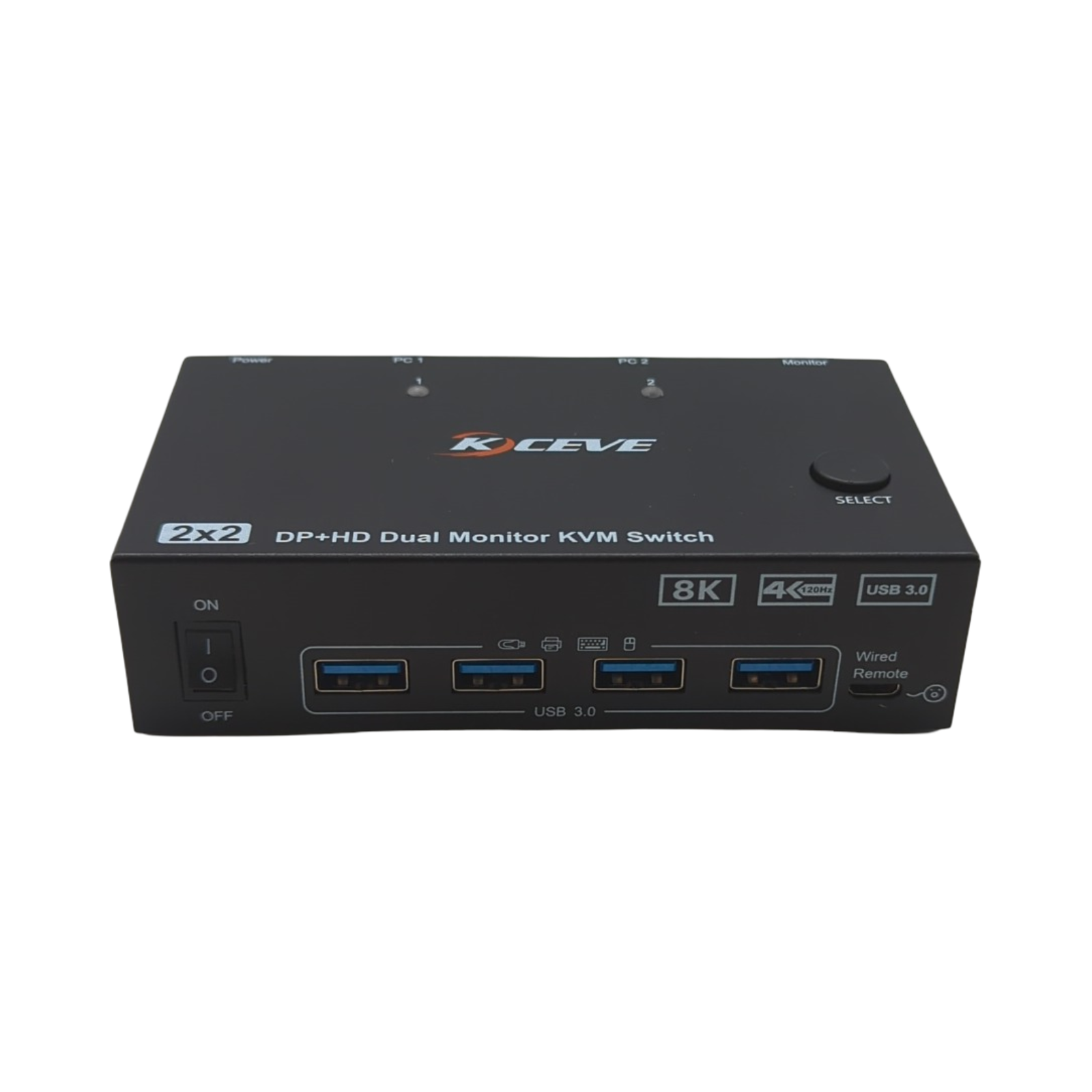 KVM Switch Displayport HDMI USB 3.0 Umschalter für 2 Monitore 2 PCs 8K 4K unterstützt