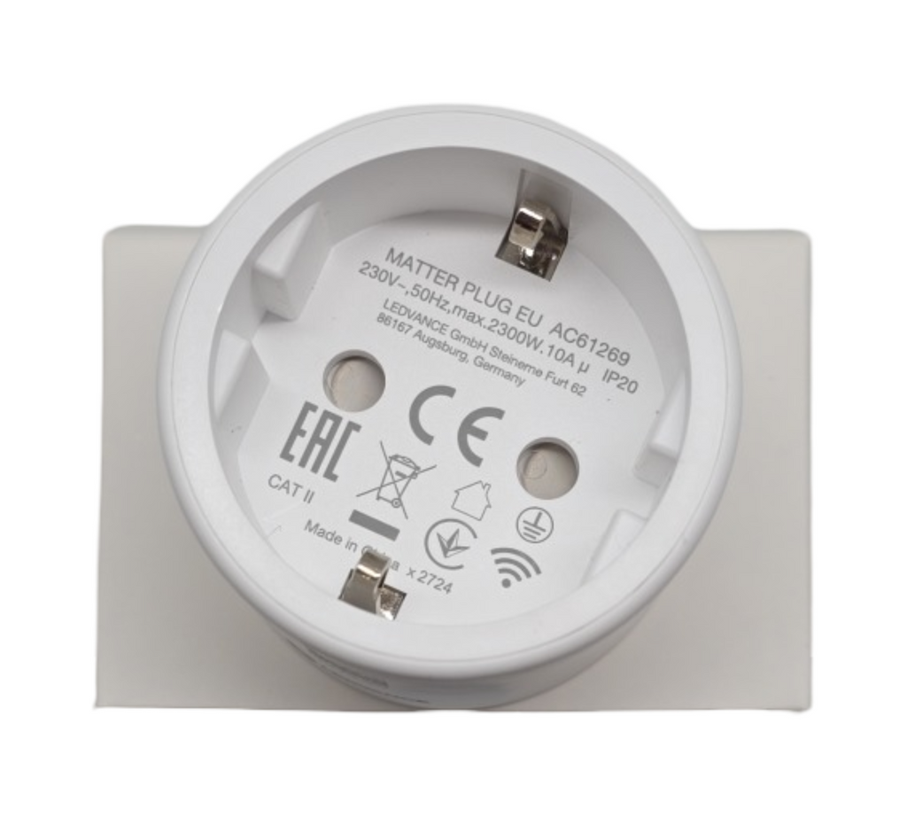 LEDVANCE SMART+ Indoor Plug smarte Steckdose Matter over WiFi kompatibel mit Alexa Google Home