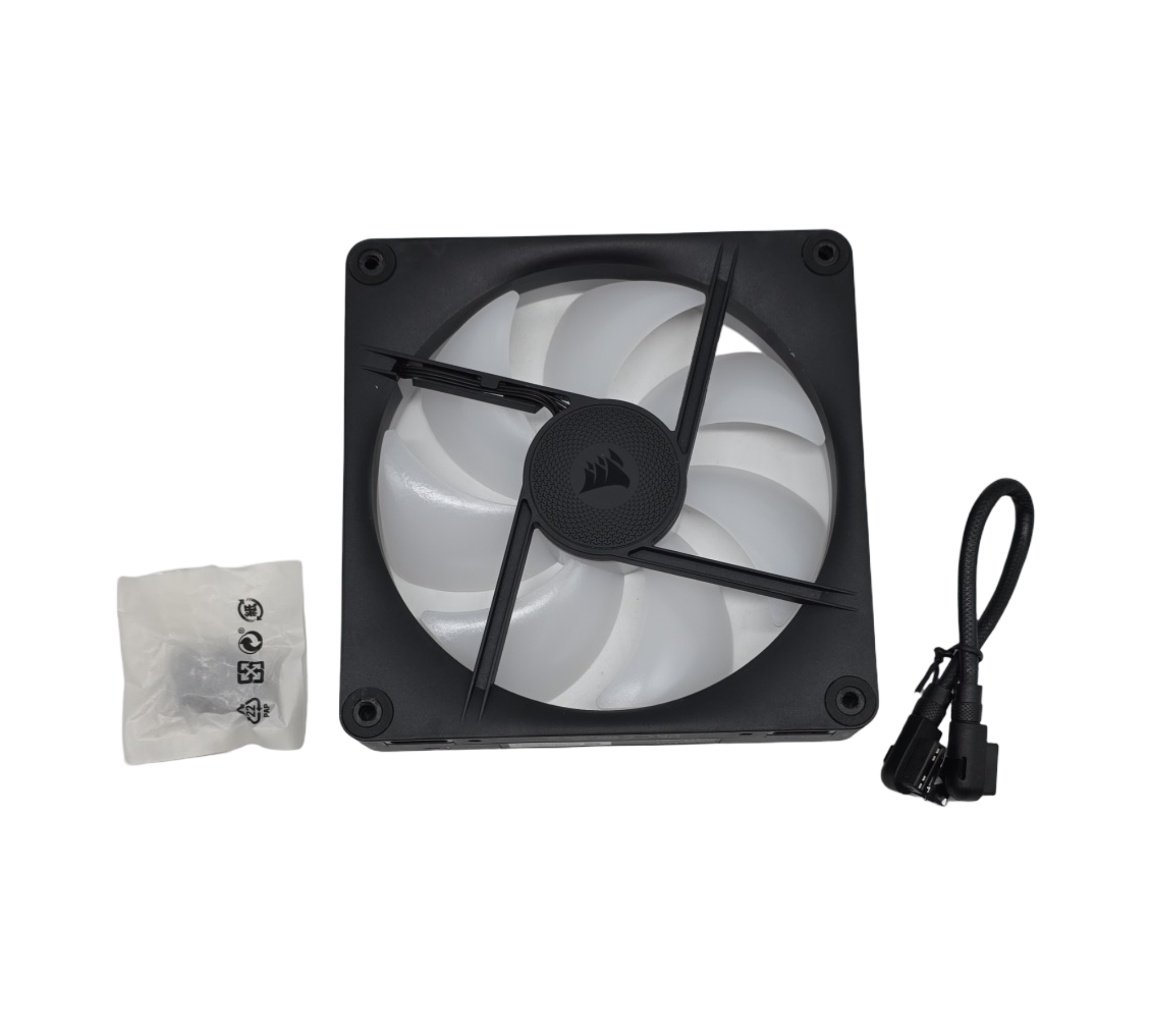 CORSAIR iCUE LINK LX140-R 140mm PWM Umkehrlüfter RGB geräuscharm magnetische Kuppellagerung zwei Lichtschleifen einzeln