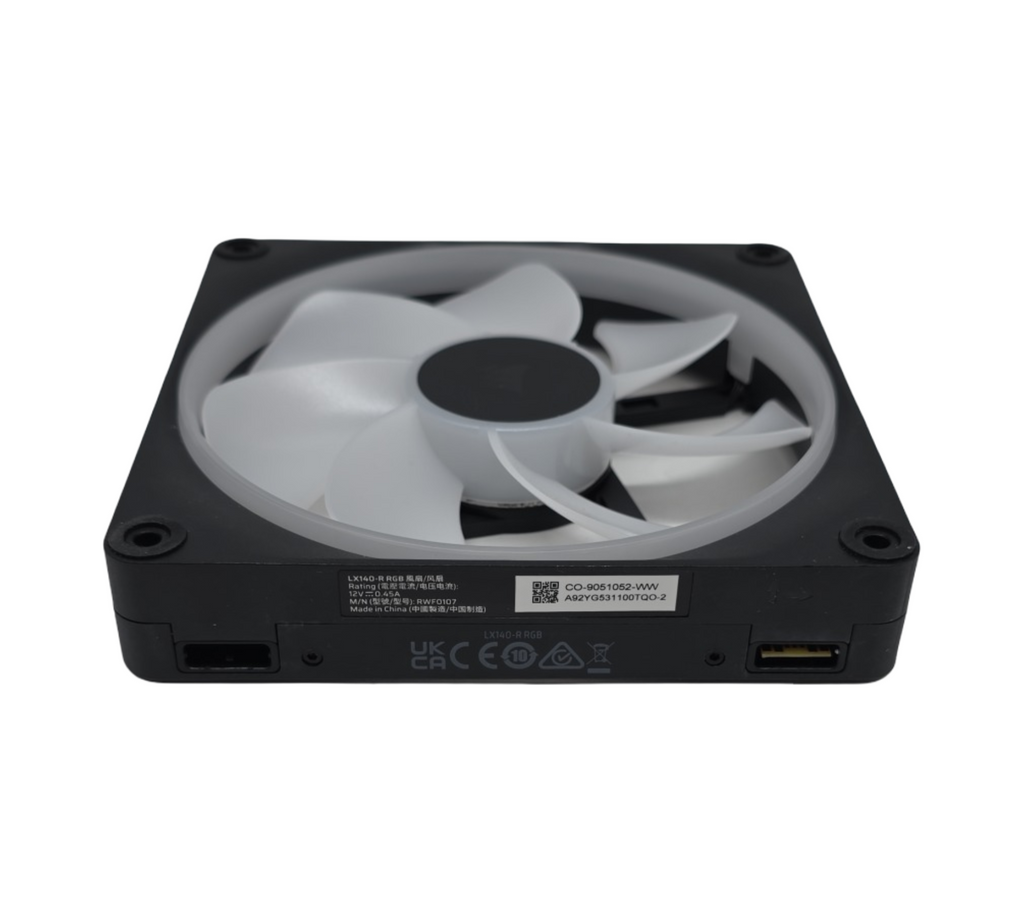 CORSAIR iCUE LINK LX140-R 140mm PWM Umkehrlüfter RGB geräuscharm magnetische Kuppellagerung zwei Lichtschleifen einzeln