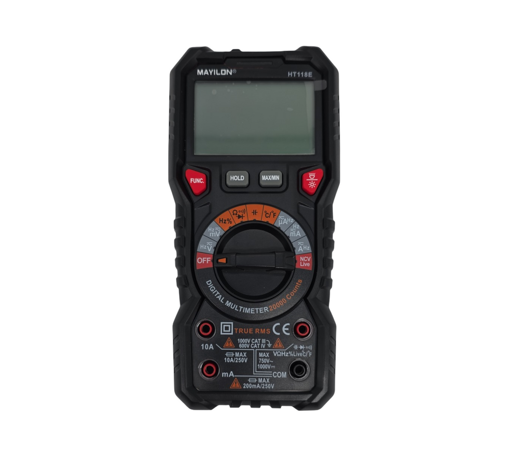 HT118E Multimeter Digital Strommessgerät True RMS mit NCV LIVE-Erkennung AC/DC Spannung Strom Temperatur 20000 Zählt