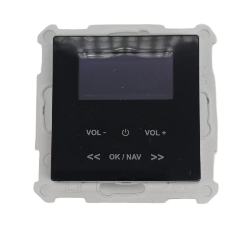 Schneider Electric Merten Radio Steckdosen Set Bluetooth Lautsprecher Wecker Unterputz System M IP20 schwarz