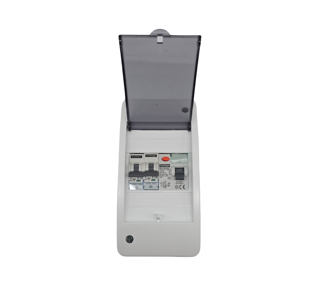 RoadEu Leitungsschutzschalter Stromverteiler Fehlerstromschutzschalter 40A 2-polig LS C16A C10A 230V
