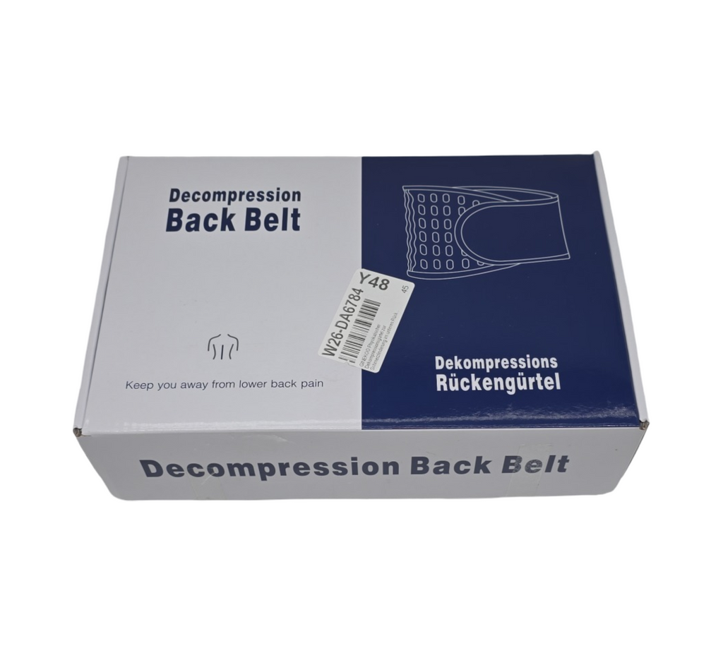 GINEKOO Dekompressionsgürtel Rückenstütze Lendenwirbelstütze Schmerzlinderung verstellbar 74-124 cm