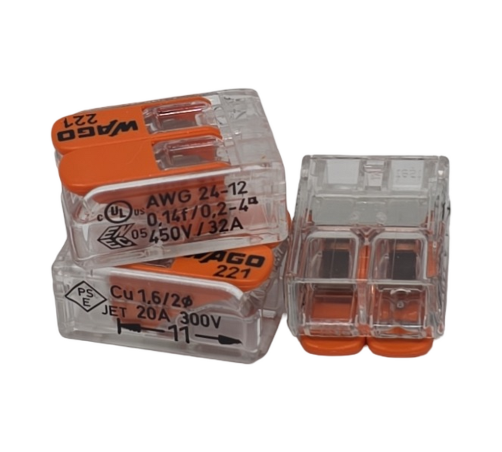 Wago S221 Klemmen Set Koffer 100 Stück 60x2E 30x3E 10x5E