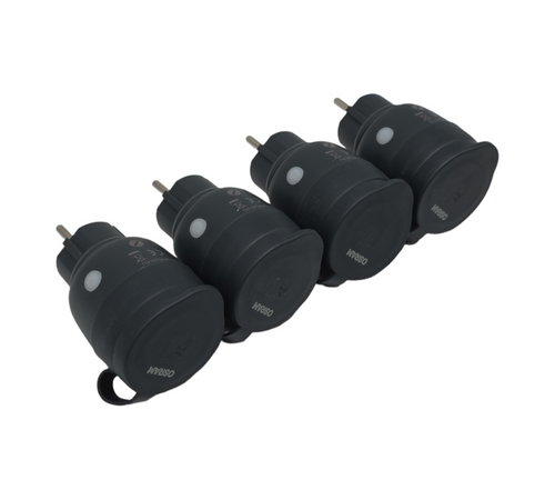 OSRAM SMART+ Zigbee Outdoor-Steckdose 4er Pack mit Energieverbrauchskontrolle IP44 PP