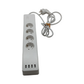 WLAN Steckdosenleiste 4-fach einzeln schaltbar mit Überlastschutz und 4 USB-Ports