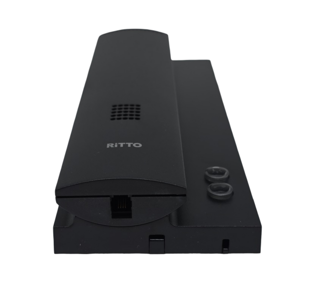 Ritto 1763040 Wohntelefon Inneneinheit Gegensprechanlage mit Türöffnertaste schwarz
