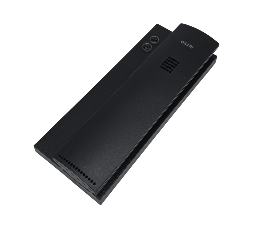 Ritto 1763040 Wohntelefon Inneneinheit Gegensprechanlage mit Türöffnertaste schwarz