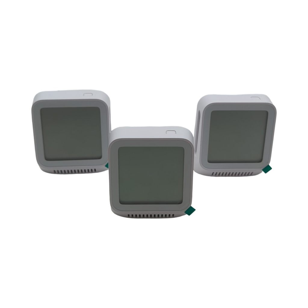 X-Sense WLAN Thermometer Hygrometer Innen 3 Stück Mini Digital Smiley-Indikator Angepasster Komfortbereich