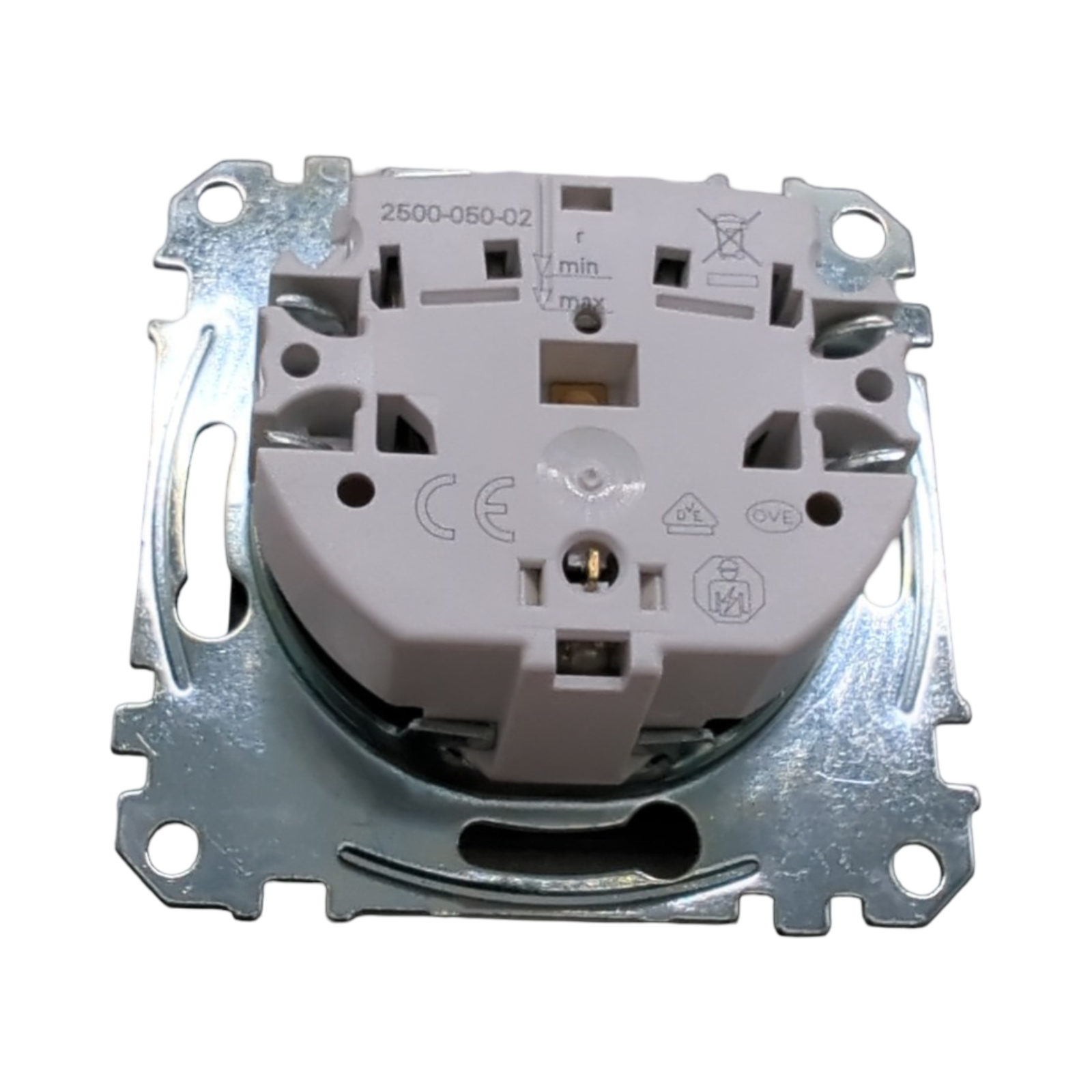 Merten MEG2311-0414 Schuko-Steckdose 1-fach mit Klappdeckel anthrazit System M Steckklemmen