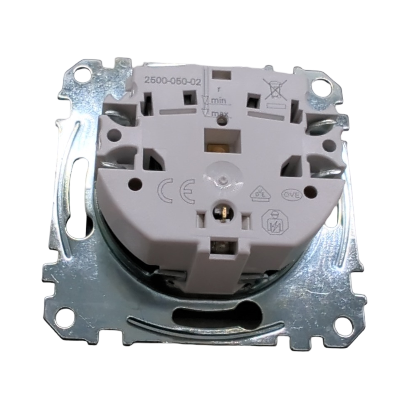 Merten MEG2311-0414 Schuko-Steckdose 1-fach mit Klappdeckel anthrazit System M Steckklemmen