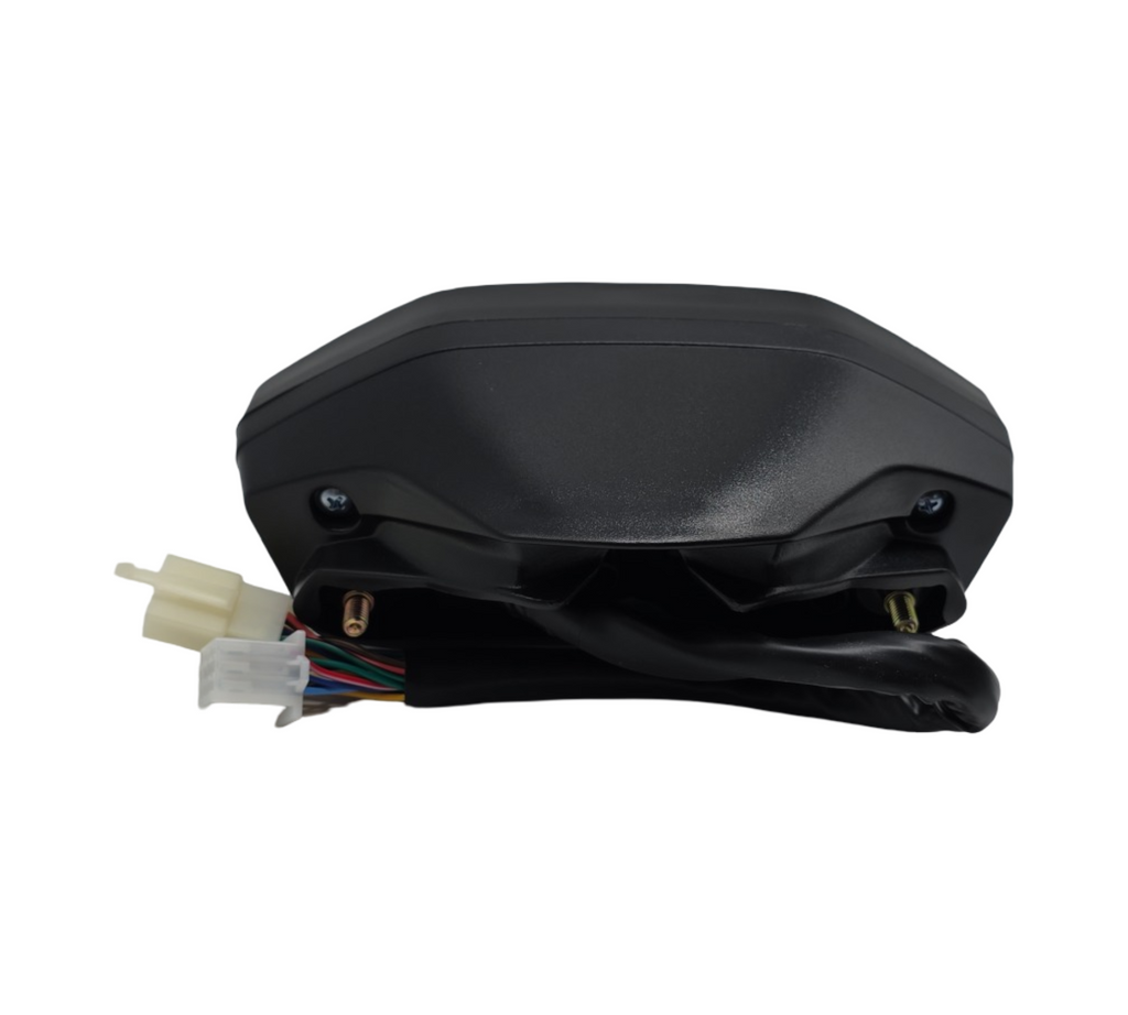 Geloo Motorrad Tachometer 12000 U/min Universal Wasserdicht mit Halterung Hintergrundbeleuchtung Kilometerzähler