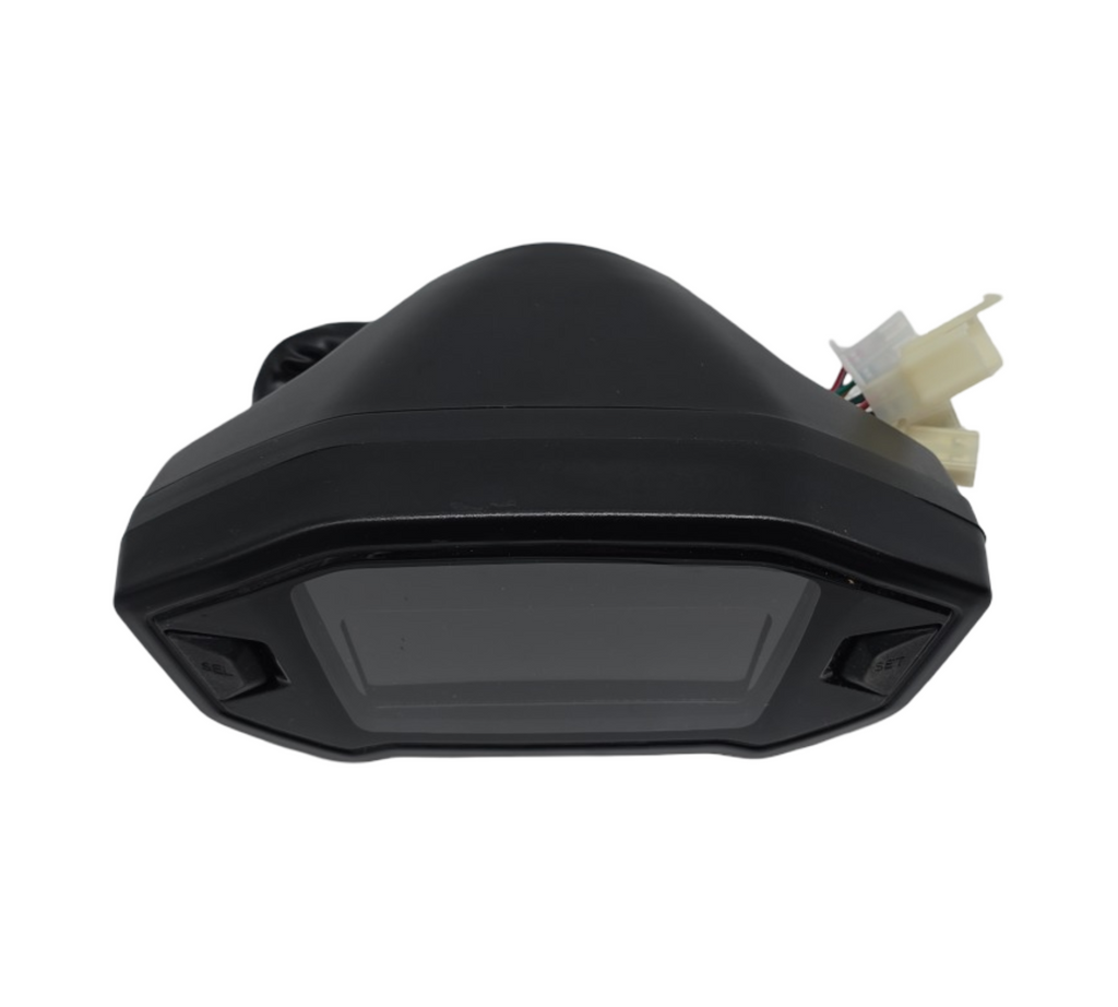 Geloo Motorrad Tachometer 12000 U/min Universal Wasserdicht mit Halterung Hintergrundbeleuchtung Kilometerzähler