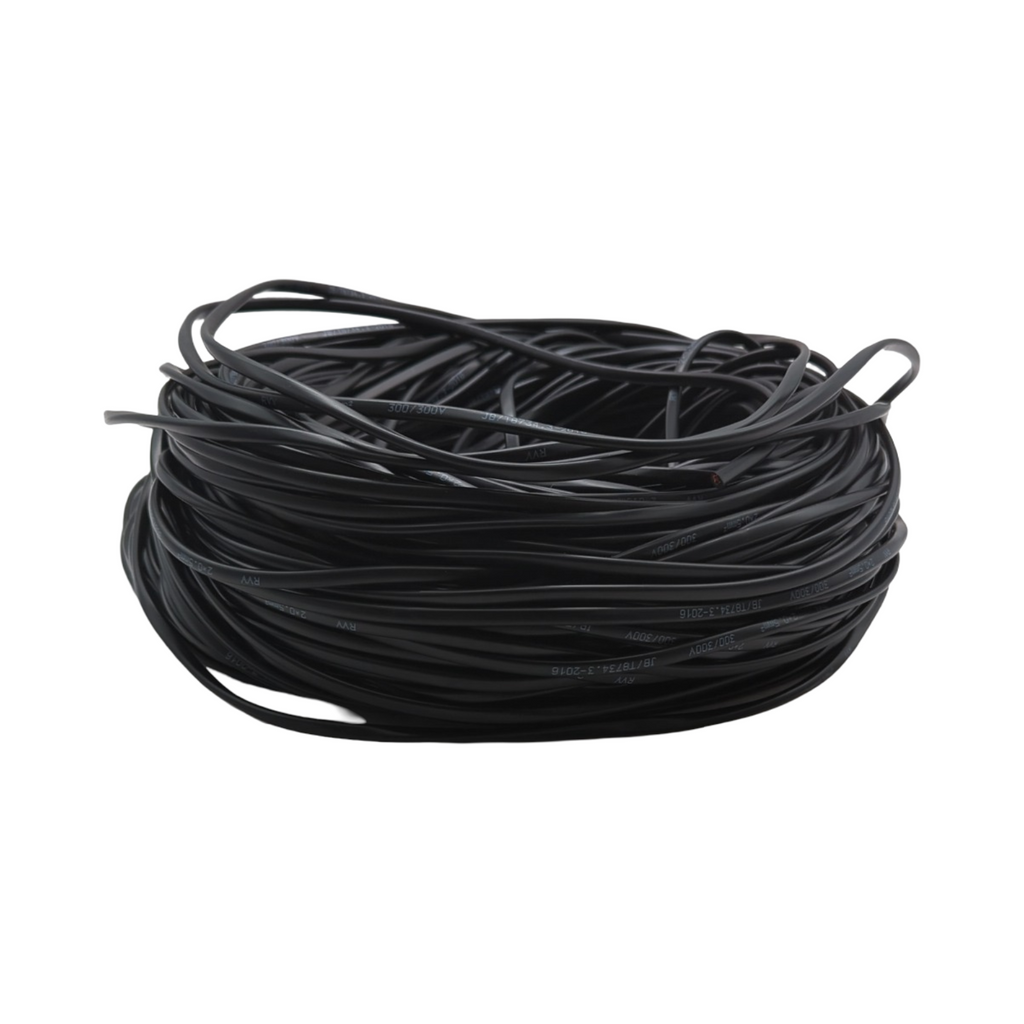 AOHEWEI Cavo Piatto Doppio 2x0.5mm² Elektrokabel Kupfer 2-adrig 5V-60V 50 Meter