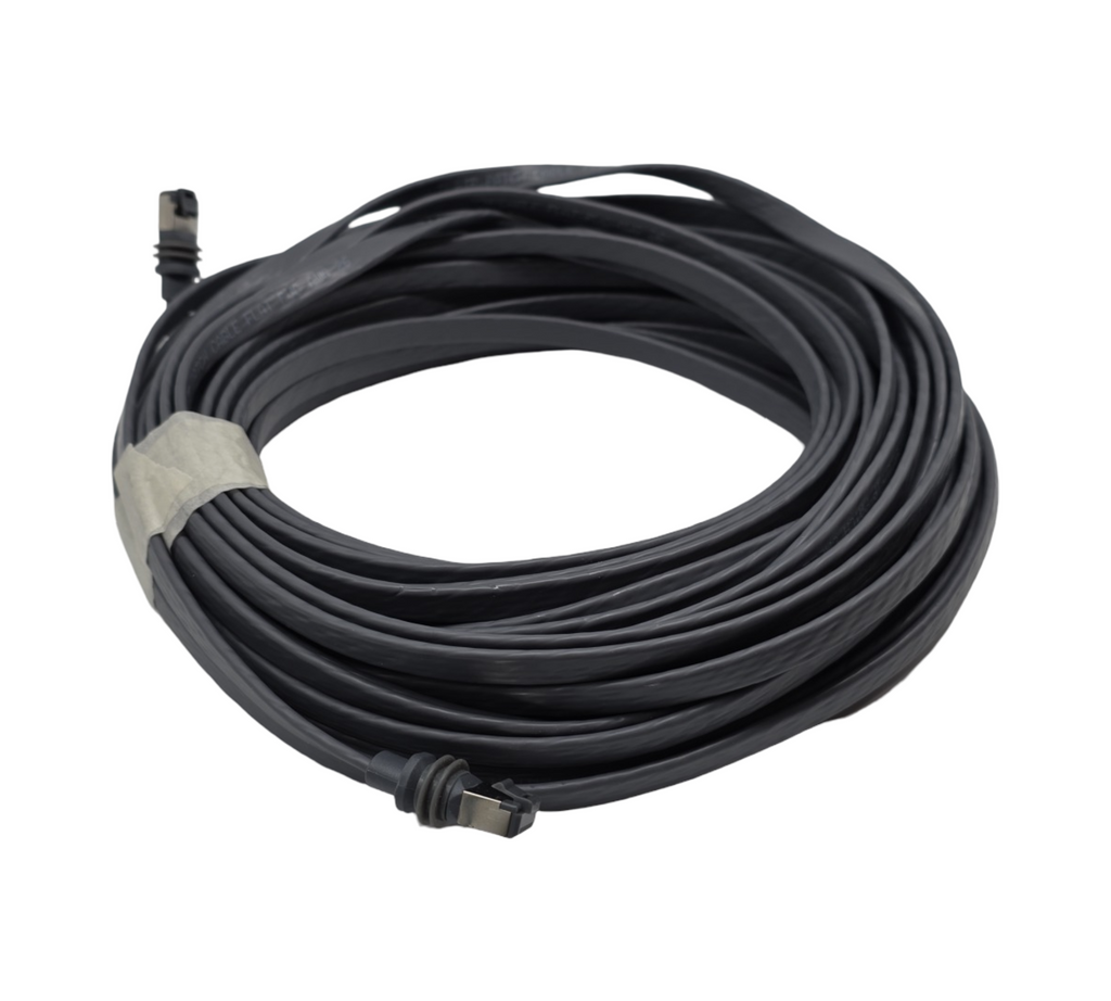 Cat6A Ethernet-Flachkabel 20m 26AWG STP 500MHz 10Gbit/s für Starlink Gen 3/Mini Netzwerkgeräte