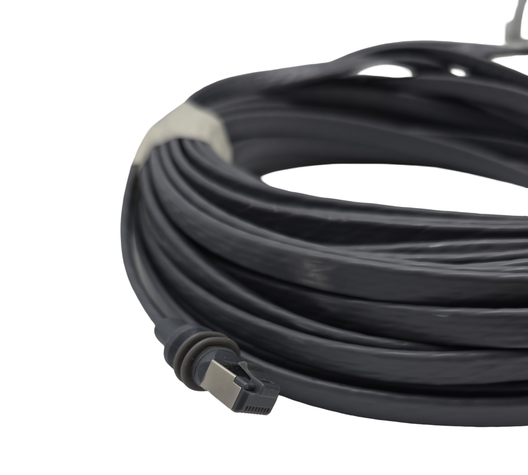Cat6A Ethernet-Flachkabel 20m 26AWG STP 500MHz 10Gbit/s für Starlink Gen 3/Mini Netzwerkgeräte