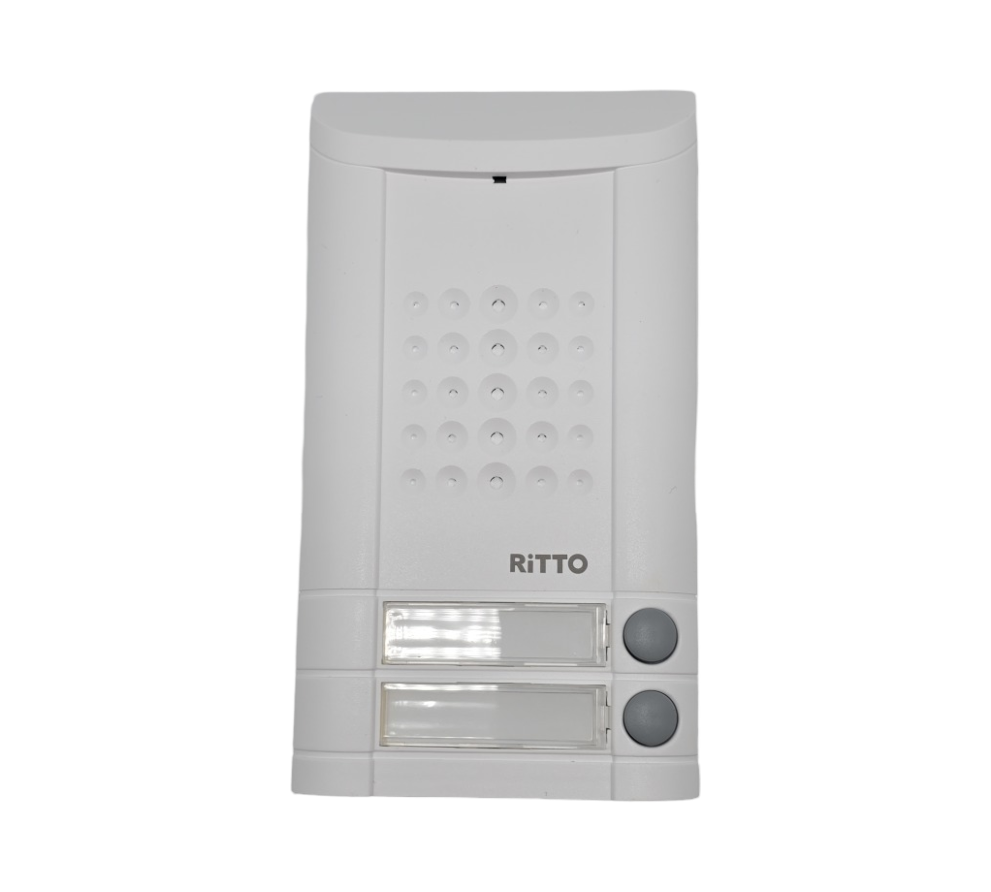 Schneider Ritto Minivox Türstation Audio Gegensprechanlage mit Beleuchtung und Klingeltasten Ersatzteil für 2-Familienhaus