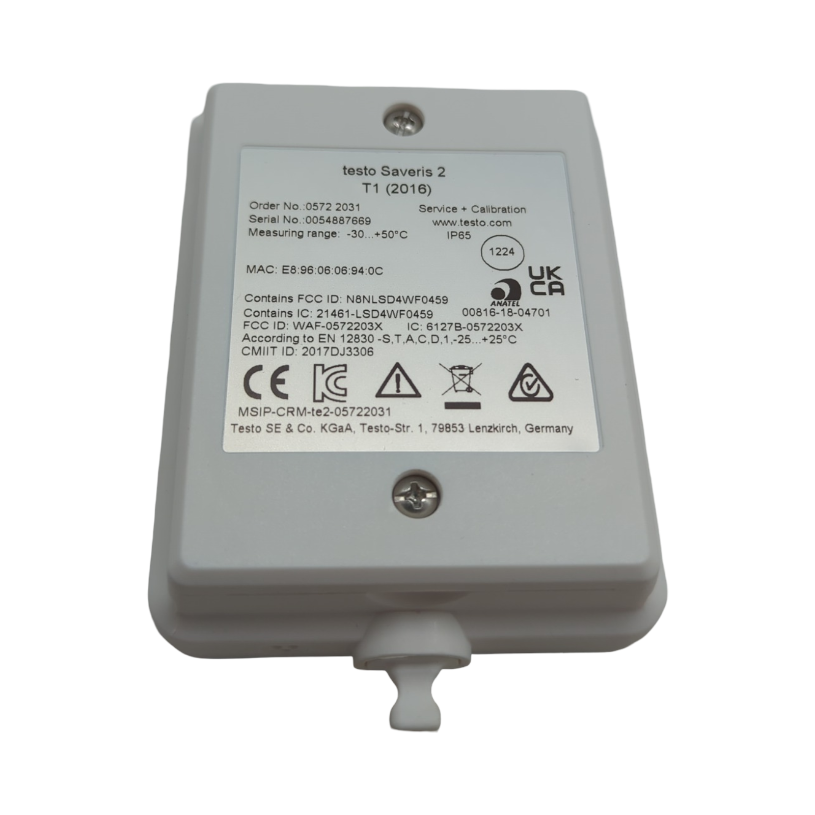 testo Saveris 2-T1 Funk-Datenlogger integrierter NTC-Temperaturfühler Temperaturüberwachung