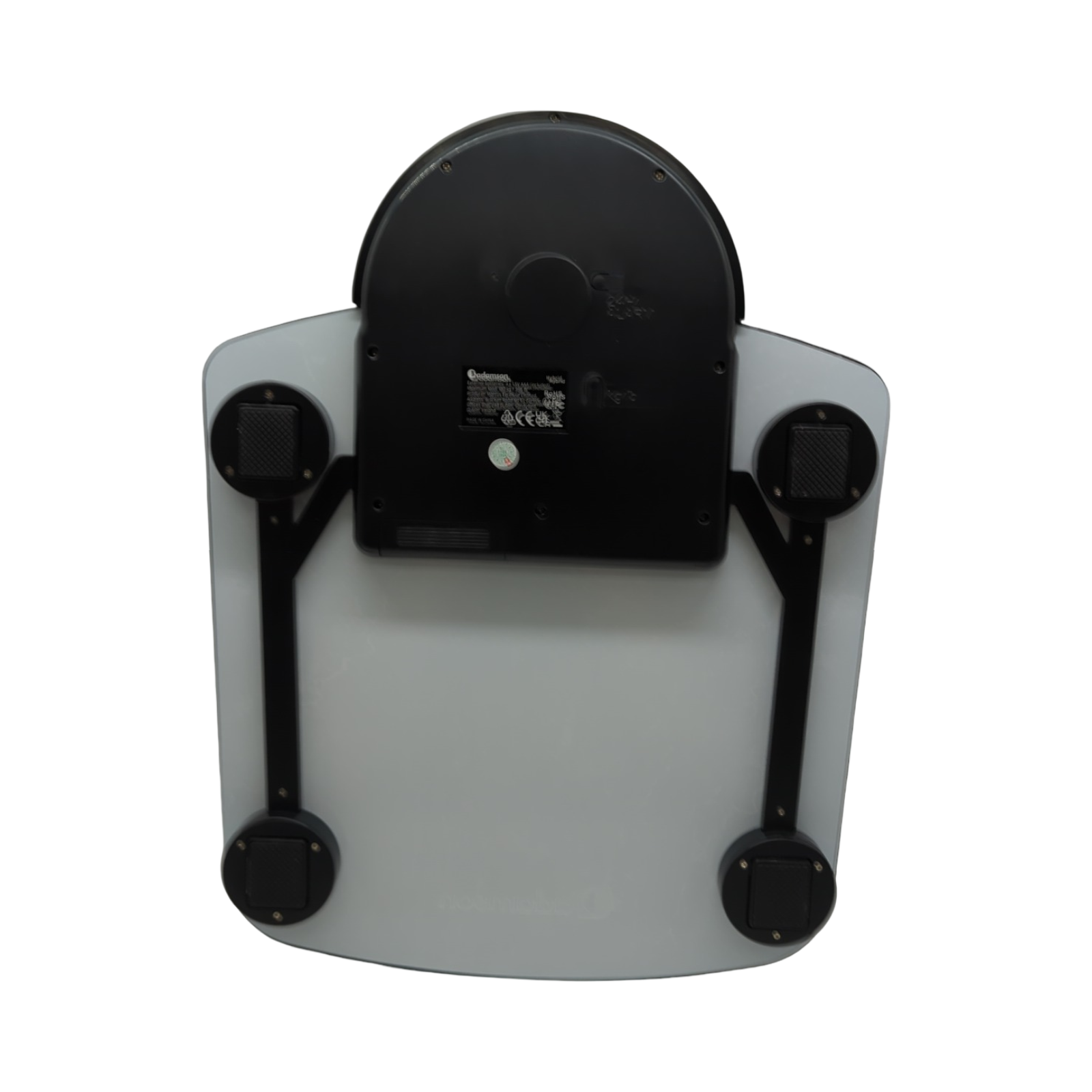 Adamson Hybrid Körperwaage 2-in-1 digital analog bis 180 kg dickes Hartglas extra große Anzeige