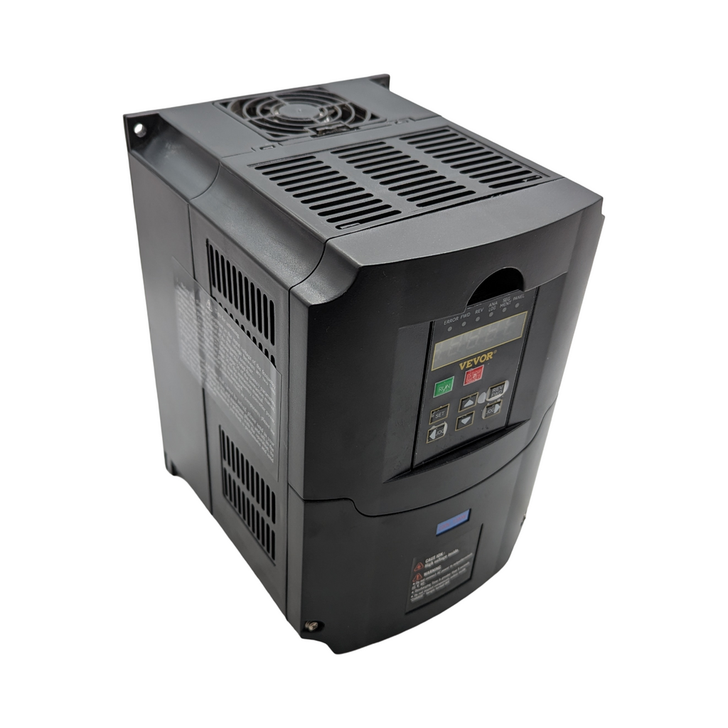 VEVOR Frequenzumrichter VFD 10 PS 7,5 kW 35A 1-3 phasig 220V Eingang zu 3-phasig 220V Ausgang 40-60Hz zu 0-400Hz