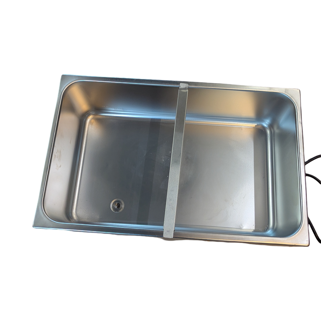 VEVOR Scaldavivande Commerciale Elektrischer Bagnomaria Tisch Dampfgerät 4 Behälter 15L Edelstahl 1200W