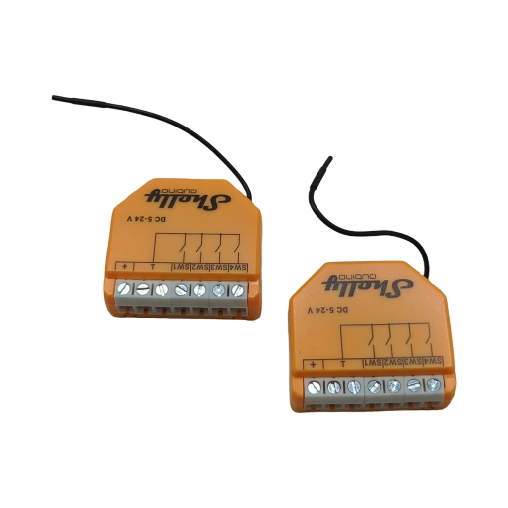 Shelly Qubino Wave i4 DC Z-Wave 800 Series 4-Digital-Eingangssteuerung 2er Pack geringer Stromverbrauch