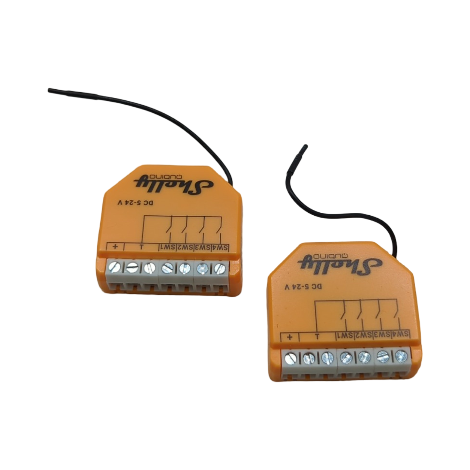 Shelly Qubino Wave i4 DC Z-Wave 800 Series 4-Digital-Eingangssteuerung 2er Pack geringer Stromverbrauch