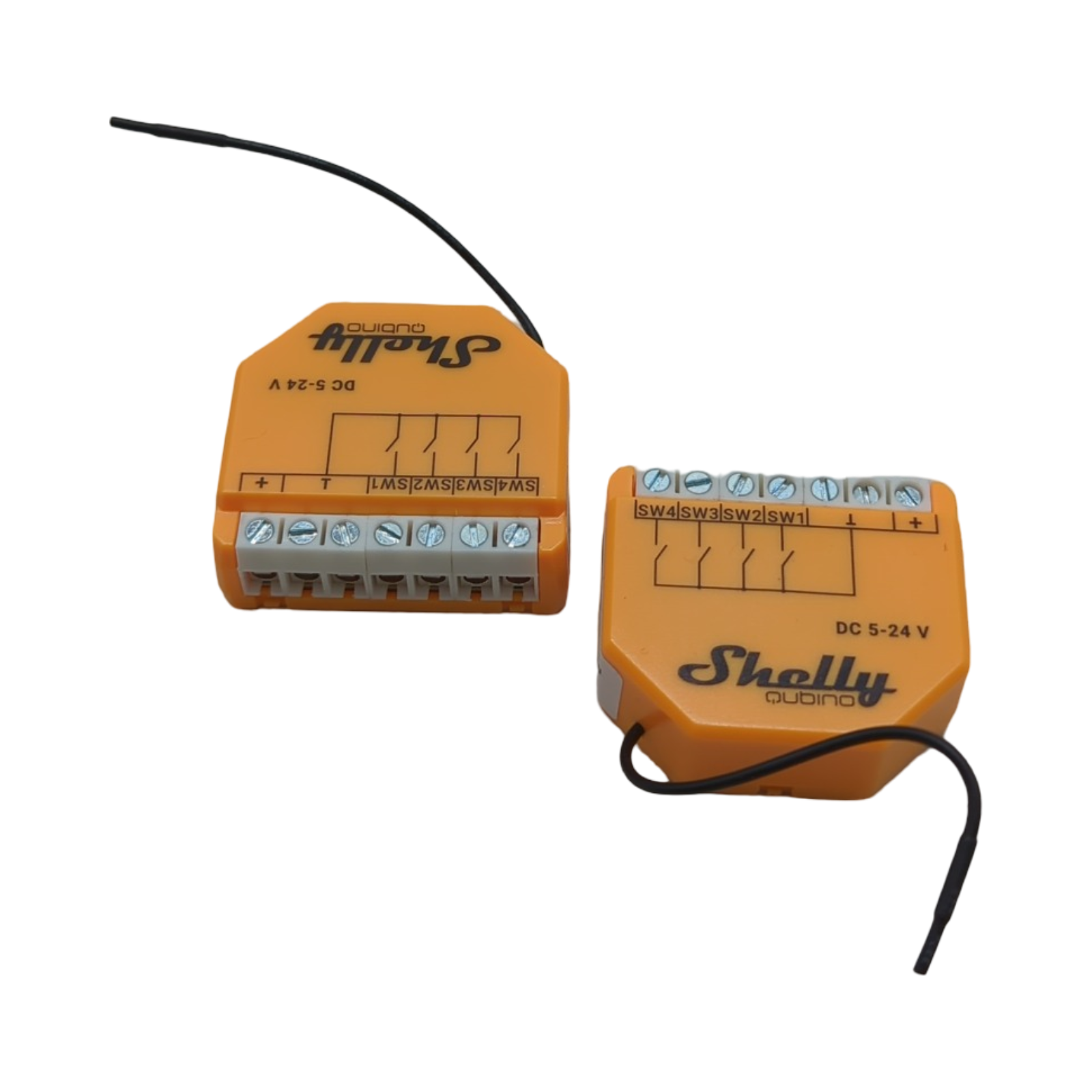 Shelly Qubino Wave i4 DC Z-Wave 800 Series 4-Digital-Eingangssteuerung 2er Pack geringer Stromverbrauch