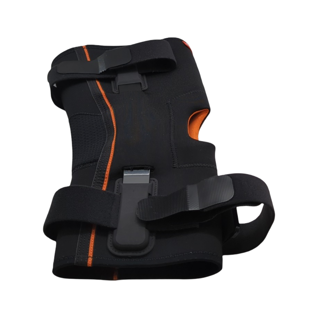 GENUFIT15 Kniebandage Tubular mit Gelenkschienen und Patellastabilisator Größe S