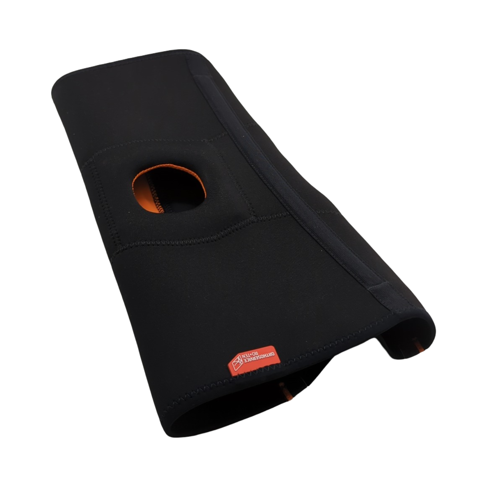MG1004 Airx Ginocchiera Tubolare mit Gelenkschienen und Patellastabilisator schwarz Größe L