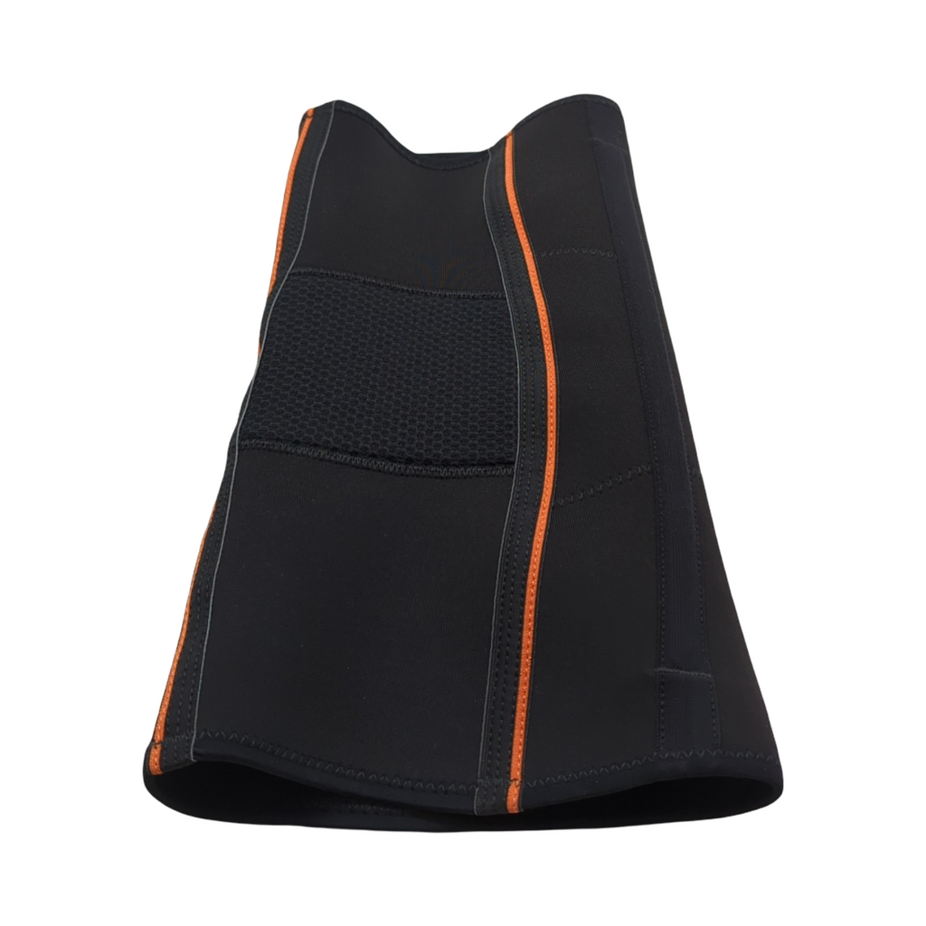 MG1004 Airx Ginocchiera Tubolare mit Gelenkschienen und Patellastabilisator schwarz Größe L
