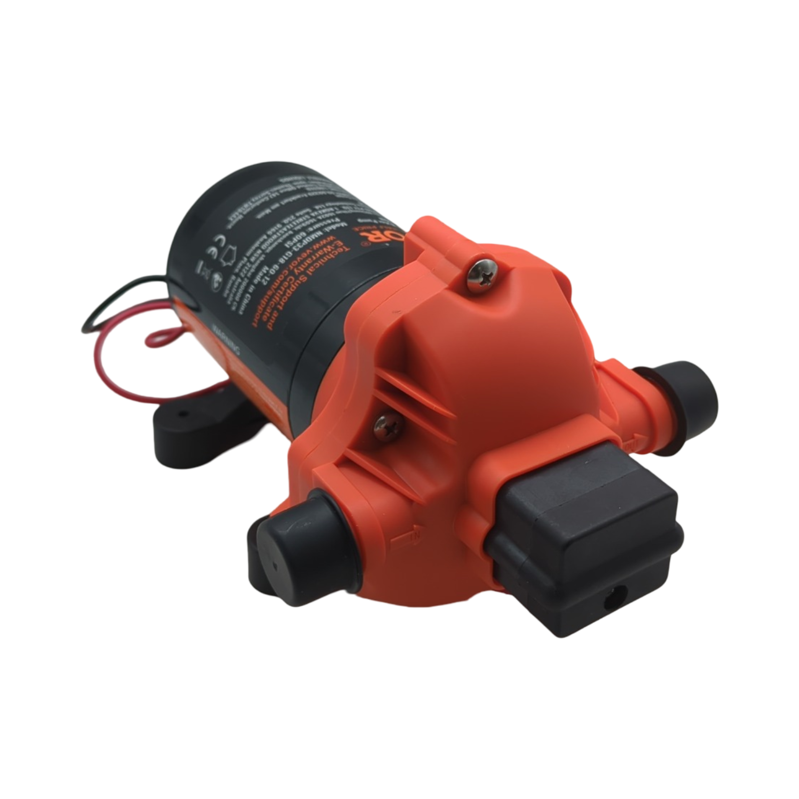 VEVOR 12V Membranpumpe Wasserpumpe 3-Kammer automatischer Druckschalter 6,81L/min 40-100PSI 1/2 Zoll