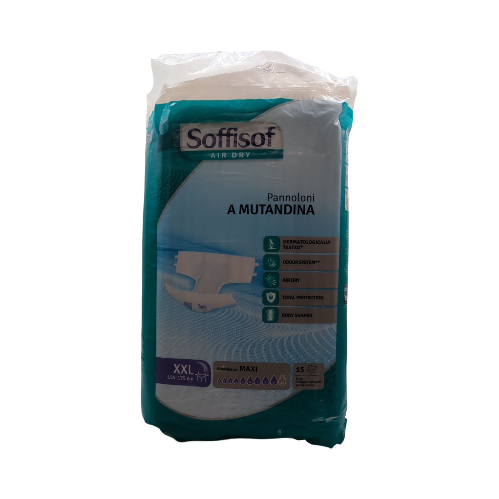 Soffisof Air Dry Inkontinenz Windeln atmungsaktiv XXL 4x15 Stück