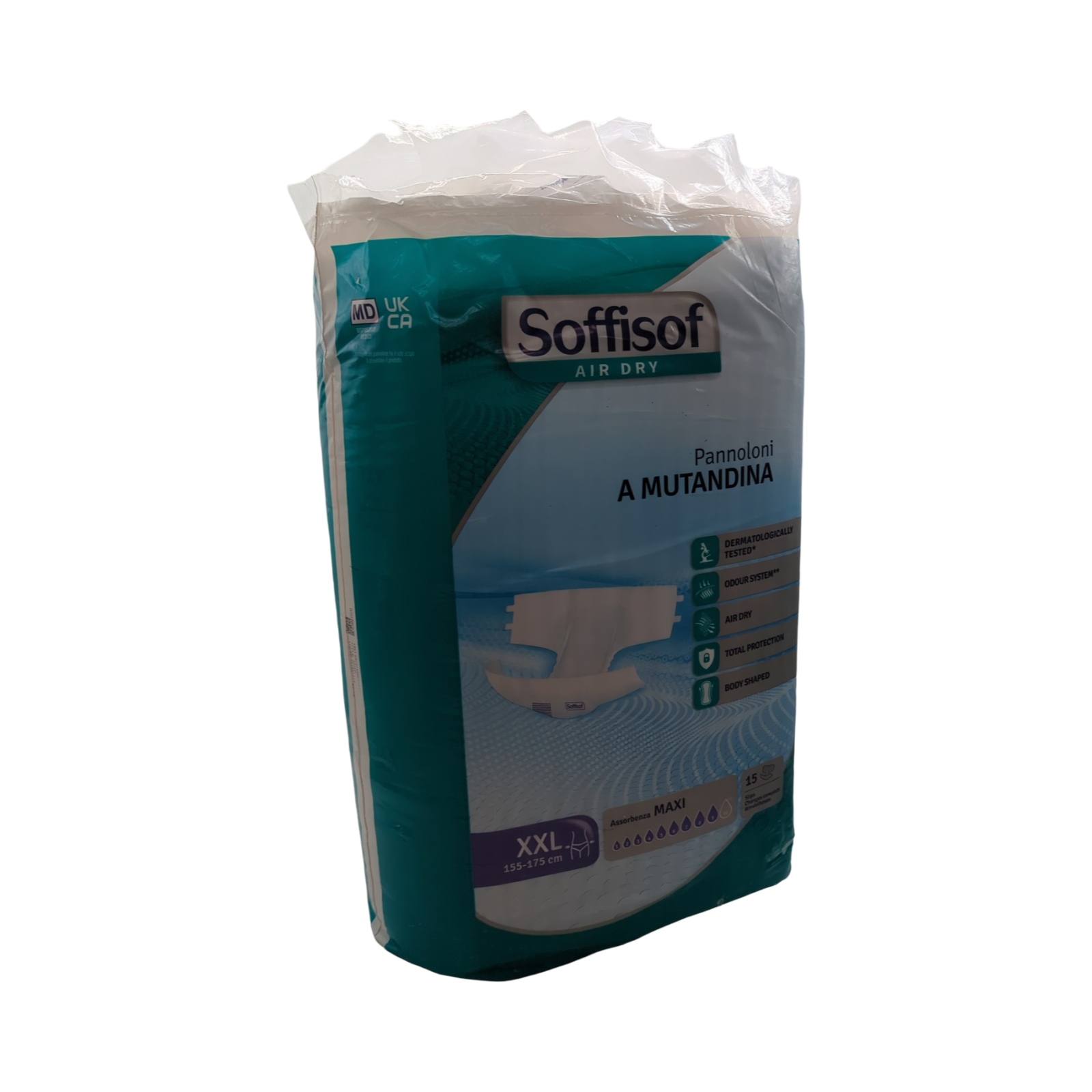 Soffisof Air Dry Inkontinenz Windeln atmungsaktiv XXL 4x15 Stück